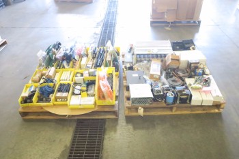 2 PALLETS OF ASSORTED ELECTRICAL CONTROLS