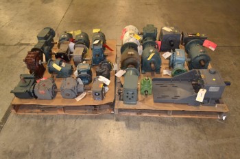 2 PALLETS OF ASSORTED GEAR REDUCERS, FALK, DODGE