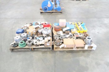 2 PALLETS OF ASSORTED COUPLINGS AND HUBS