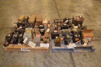 2 PALLETS OF ASSORTED TRANSFORMERS, GENERAL ELECTRIC