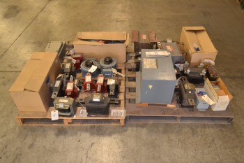 2 PALLETS OF ASSORTED TRANSFORMERS, SQUARE D