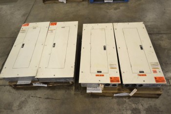 LOT OF 4 ASSORTED DISTRIBUTION PANELS, WESTINGHOUSE