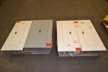 LOT OF 4 ASSORTED DISTRIBUTION PANELS, WESTINGHOUSE