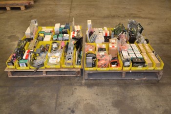 2 PALLETS OF ASSORTED ELECTRICAL CONTROLS