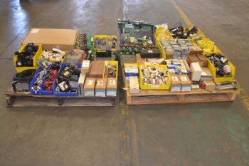2 PALLETS OF ASSORTED ELECTRICAL CONTROLS
