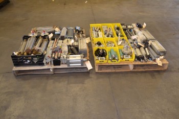 2 PALLETS OF ASSORTED PNEUMATIC CYLINDERS