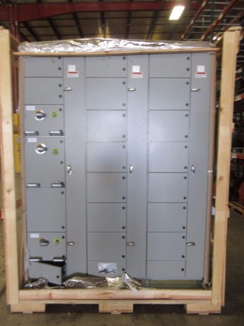 NEW ABB MNS-MCC 3X VERTICAL MCC SECTIONS 3X FEEDER BUCKET SWITCHGEAR