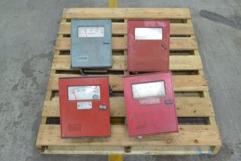 4 ASSORTED FOXBORO 43AP 43EP PNEUMATIC CONTROLLER (BRAMPTON)