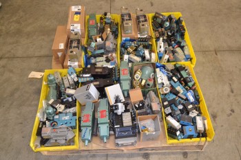 1 PALLET OF ASSORTED SOLENOID VALVES, ASCO, NUMATICS