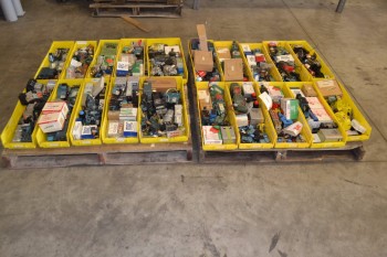2 PALLETS OF ASSORTED PNEUMATIC VALVES AND VALVE PARTS