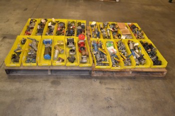 2 PALLETS OF ASSORTED VALVES AND VALVE PARTS