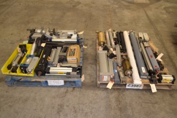 2 PALLETS OF ASSORTED PNEUMATIC CYLINDERS, FESTO