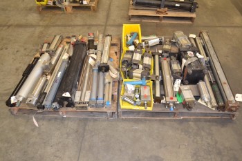 2 PALLETS OF ASSORTED PNEUMATIC CYLINDERS, FESTO