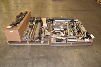 2 PALLETS OF ASSORTED PNEUMATIC CYLINDERS