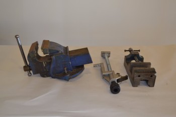 LOT OF 3 ASSORTED VICES AND CLAMPS