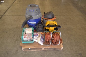 1 PALLET OF ASSORTED SHOP EQUIPMENT