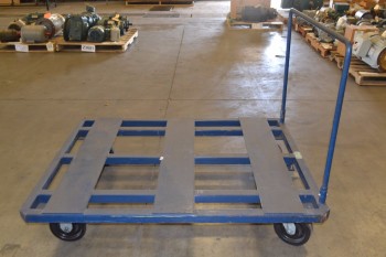 INDUSTRIAL PALLET TRANSPORT CART, STEEL