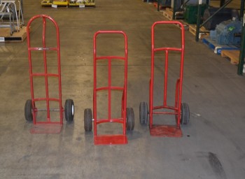 LOT OF 3 ASSORTED HAND TRUCKS