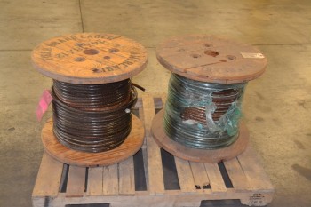 LOT OF 2 SPOOLS OF NEXANS AMERCABLE CABLE WIRE