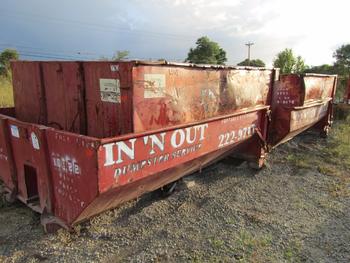 7 Dumpsters, 3-10 Yards, 3-15 Yards And 1-20 Yards