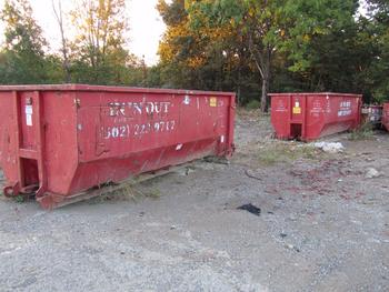 5 Dumpsters, 3-20 Yards, 1-15 Yard And 1-10 Yard
