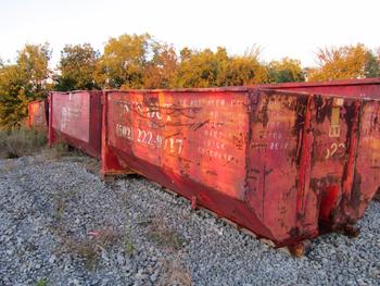 5 Dumpsters, 1-20 Yard 3-15 Yard And One-12 Yard