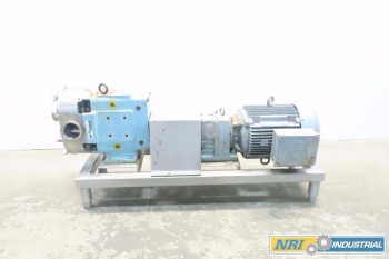 WAUKESHA SANITARY 3 IN 150 GPM POSITIVE DISPLACEMENT STAINLESS ROTARY LOBE PUMP