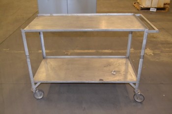 2-SHELF METAL UTILITY CART