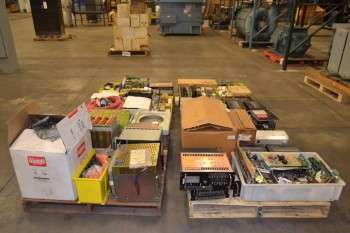 4 PALLETS OF ASSORTED ELECTRICAL CONTROLS