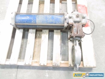 NELES JAMESBURY PNEUMATIC SS BUTTERFLY VALVE