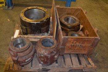 LOT OF 5 ASSORTED BABBITT BEARINGS