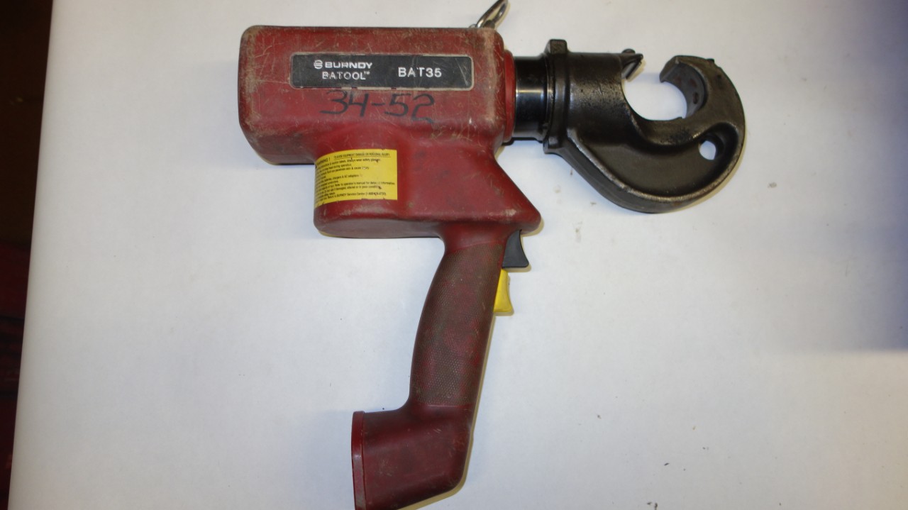 BURNDY BAT35 BATTERY OPERATED HYDRAULIC CRIMPING TOOL For Sale | Aucto