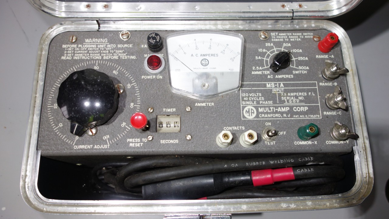 MULTI-AMP MS-1A CIRCUIT BREAKER OVERLOAD RELAY TEST SET For Sale | Aucto