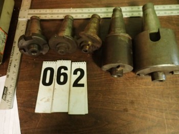(5) NMTB-50 Shell Mill Arbors