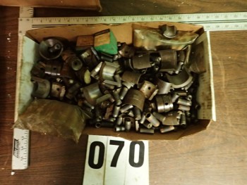 Bin of Collet Pads & Feed Finger Inserts
