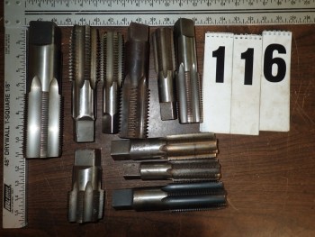 Lot of 10 Thread Taps, up to 2.5\