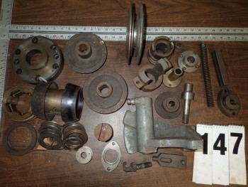 Bin of Lathe Parts - Brown & Sharpe, Warner Swasey