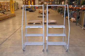 LOT OF 2 TILT AND ROLL COTTERMAN LADDERS