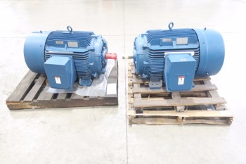 LOT OF 2 SIEMENS ELECTRIC MOTORS, RGZESD 150HP