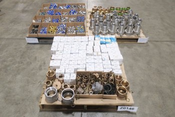 3 PALLETS OF ASSORTED PNEUMATIC PIPE FITTINGS