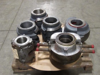 LOT OF 6 ASSORTED BABBITT BEARINGS, DODGE