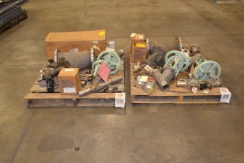 2 PALLETS OF ASSORTED STAINLESS VALVES