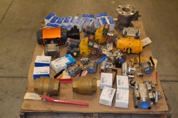 1 PALLET OF ASSORTED STAINLESS BALL VALVES