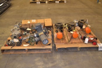2 PALLETS OF ASSORTED STEEL GLOBE VALVES