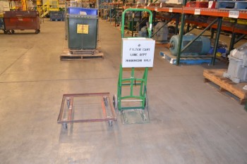 LOT OF 2 ASSORTED STEEL CARTS