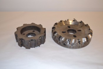 LOT OF 2 ASSORTED BARE MILLING CUTTERS, STEEL
