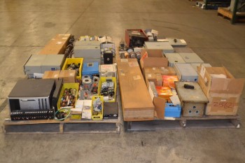 4 PALLETS OF ASSORTED ELECTRICAL CONTROLS