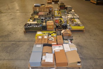 5 PALLETS OF ASSORTED ELECTRICAL CONTROLS