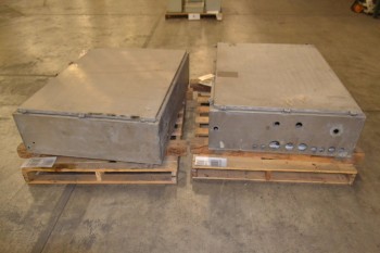 LOT OF 2 HOFFMAN WALL-MOUNT ELECTRICAL ENCLOSURES