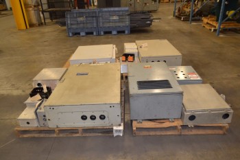 4 PALLETS OF ASSORTED ELECTRICAL ENCLOSURES